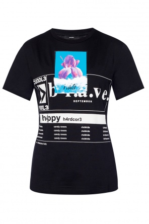 T-shirt with a print and inscriptions, zdjęcie 1 T-shirt with a print and inscriptions od Diesel